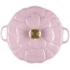 image:imageLe Creuset Enameled Cast Iron Signature Petal Braiser 225 qt Chiffon Pink wLight Gold KnobChiffon Pink