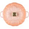 image:imageLe Creuset Enameled Cast Iron Signature Petal Braiser 225 qt Chiffon Pink wLight Gold KnobPeche