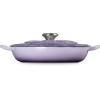 image:imageLe Creuset Enameled Cast Iron Signature Petal Braiser 225 qt Chiffon Pink wLight Gold KnobProvence
