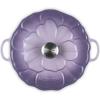 image:imageLe Creuset Enameled Cast Iron Signature Petal Braiser 225 qt Chiffon Pink wLight Gold KnobProvence