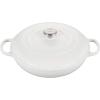 image:imageLe Creuset Enameled Cast Iron Signature Round Braiser 5qt RivieraWhite