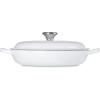 image:imageLe Creuset Enameled Cast Iron Signature Round Braiser 5qt RivieraWhite