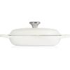 image:imageLe Creuset Enameled Cast Iron Signature Round Braiser 5qt RivieraWhite