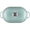 image:imageLe Creuset Enameled Cast Iron Signature Round Bread Oven 95 inch RivieraSea Salt