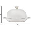 image:imageLe Creuset Enameled Cast Iron Signature Round Bread Oven 95 inch RivieraWhite