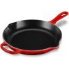 image:imageLe Creuset Enameled Cast Iron Signature Round Skillet 1025 RivieraCerise