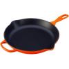 image:imageLe Creuset Enameled Cast Iron Signature Round Skillet 1025 RivieraFlame