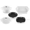 image:imageLe Creuset Signature Enameled CastIron 5Piece Cookware Set RivieraWhite