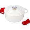 image:imageLe Creuset Silicone Set of 2 Handle Grips 5 x 2 12 Each RivieraCerise