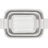 image:imageLe Creuset Stoneware Heritage 3Piece Rectangular Baking Dish Set RivieraWhite
