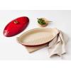 image:imageLe Creuset Stoneware Heritage Fish Baker 17 qt RivieraCerise