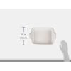image:imageLe Creuset Stoneware Heritage Rectangular Baking Dish 4 qt RivieraWhite