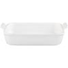 image:imageLe Creuset Stoneware Heritage Rectangular Baking Dish 4 qt RivieraWhite