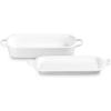 image:imageLe Creuset Stoneware Rectangular Dish with Platter Lid 3 qt RivieraWhite
