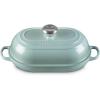 image:imageLe Creuset Enameled Cast Iron Signature Round Bread Oven 95 inch RivieraSea Salt