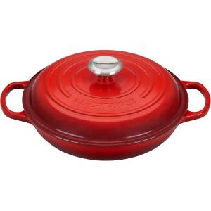 image:imageLe Creuset Enameled Cast Iron Signature Round Braiser 5qt RivieraCerise