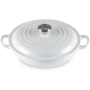 image:imageLe Creuset Enameled Cast Iron Signature Round Braiser 5qt RivieraWhite