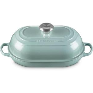 image:imageLe Creuset Enameled Cast Iron Signature Round Bread Oven 95 inch RivieraSea Salt