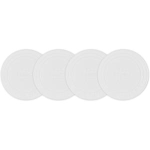 image:imageLe Creuset Silicone Coasters est 1925 Set of 4 RivieraWhite