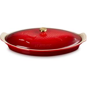 image:imageLe Creuset Stoneware Heritage Fish Baker 17 qt RivieraCerise