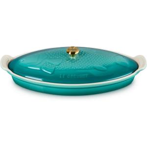 image:imageLe Creuset Stoneware Heritage Fish Baker 17 qt RivieraRiviera