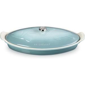 image:imageLe Creuset Stoneware Heritage Fish Baker 17 qt RivieraSea Salt