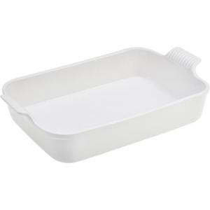 image:imageLe Creuset Stoneware Heritage Rectangular Baking Dish 4 qt RivieraWhite