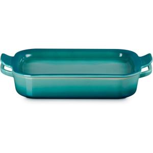 image:imageLe Creuset Stoneware Rectangular Dish with Platter Lid 3 qt RivieraRiviera