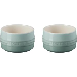 image:imageLe Creuset Stoneware Set of 2 Straight Wall Ramekins 7 Oz RivieraSea Salt
