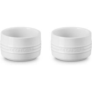 image:imageLe Creuset Stoneware Set of 2 Straight Wall Ramekins 7 Oz RivieraWhite