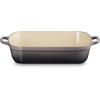 image:imageLe Creuset Enameled Cast Iron Signature Rectangular Roaster 525 qt 98 x 13 OliveOyster