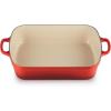 image:imageLe Creuset Enameled Cast Iron Signature Rectangular Roaster 525 qt 98 x 13 OliveCerise