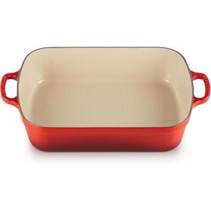 image:imageLe Creuset Enameled Cast Iron Signature Rectangular Roaster 525 qt 98 x 13 OliveCerise