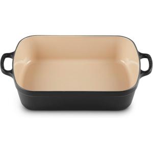 image:imageLe Creuset Enameled Cast Iron Signature Rectangular Roaster 525 qt 98 x 13 OliveLicorice