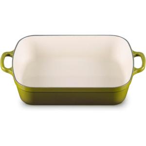 image:imageLe Creuset Enameled Cast Iron Signature Rectangular Roaster 525 qt 98 x 13 OliveOlive
