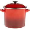 image:imageLe Creuset Enamel On Steel Stockpot 8 qt Deep TealCerise