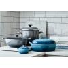 image:imageLe Creuset Enamel On Steel Stockpot 8 qt Deep TealOyster