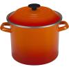 image:imageLe Creuset Enamel On Steel Stockpot 8 qt Deep TealFlame