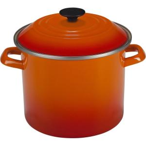 image:imageLe Creuset Enamel On Steel Stockpot 8 qt Deep TealFlame