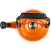 image:imageLe Creuset Enamel On Steel Demi Tea Kettle with Metal Finishes 125 qt RivieraFlame