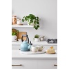 image:imageLe Creuset Enamel On Steel Demi Tea Kettle with Metal Finishes 125 qt RivieraLicorice