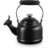 image:imageLe Creuset Enamel On Steel Demi Tea Kettle with Metal Finishes 125 qt RivieraLicorice