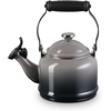 image:imageLe Creuset Enamel On Steel Demi Tea Kettle with Metal Finishes 125 qt RivieraOyster