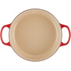 image:imageLe Creuset Enameled Cast Iron Signature Round Wide Dutch Oven 35 qt Sea SaltCerise