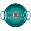image:imageLe Creuset Enameled Cast Iron Signature Round Wide Dutch Oven 35 qt Sea SaltRiviera