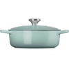 image:imageLe Creuset Enameled Cast Iron Signature Round Wide Dutch Oven 35 qt Sea SaltSea Salt