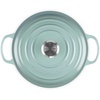 image:imageLe Creuset Enameled Cast Iron Signature Round Wide Dutch Oven 35 qt Sea SaltSea Salt