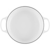 image:imageLe Creuset Enameled Cast Iron Signature Round Wide Dutch Oven 35 qt Sea SaltWhite