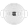 image:imageLe Creuset Enameled Cast Iron Signature Round Wide Dutch Oven 35 qt Sea SaltWhite