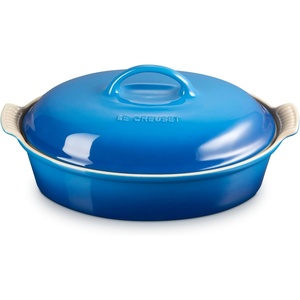 image:imageLe Creuset Stoneware Heritage Covered Oval Casserole 4 qt 14 ArtichautMarseille